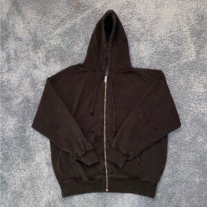 Brandy Melville Black Christy Zip up Hoodie